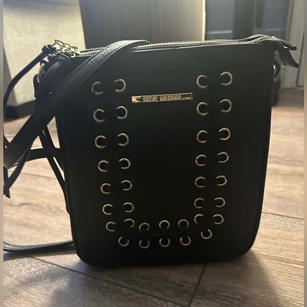 Steve Madden Black Lace Crossbody Bag excellent condition